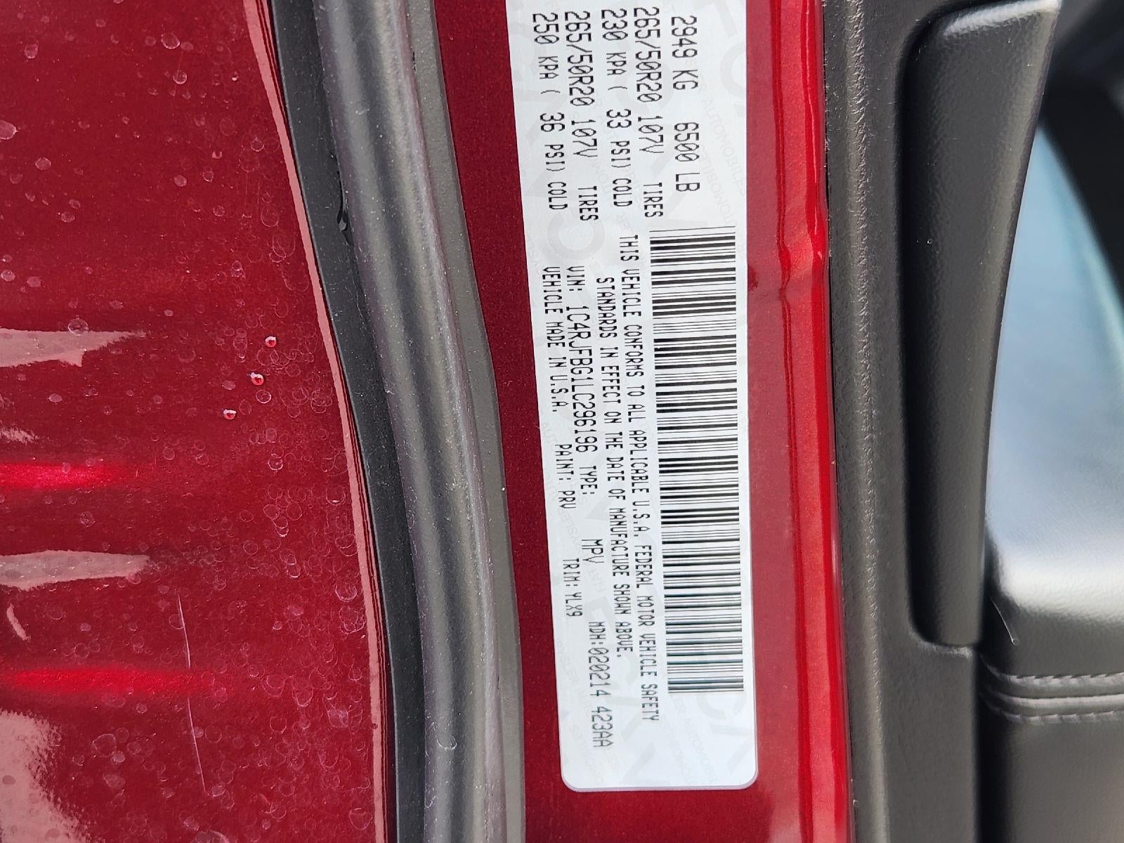 2020 Jeep Grand Cherokee Limited X