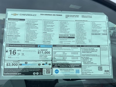 2026 Chevrolet Suburban Premier