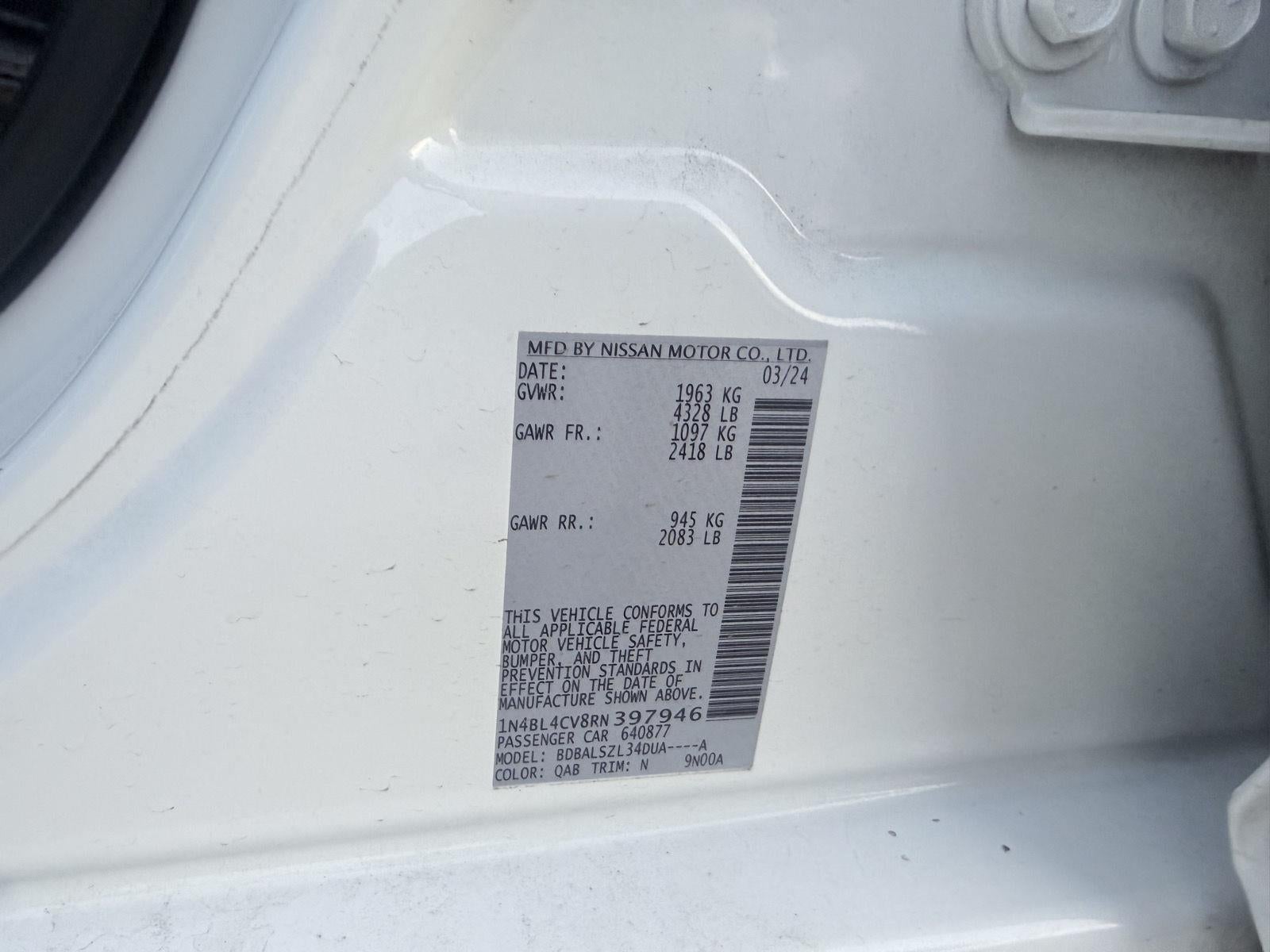 2024 Nissan Altima 2.5 SR