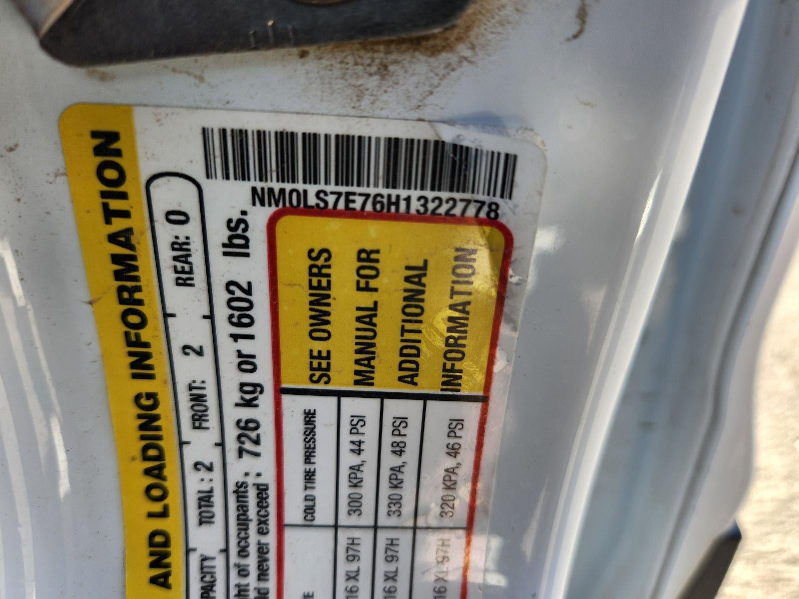2017 Ford Transit Connect Van XL